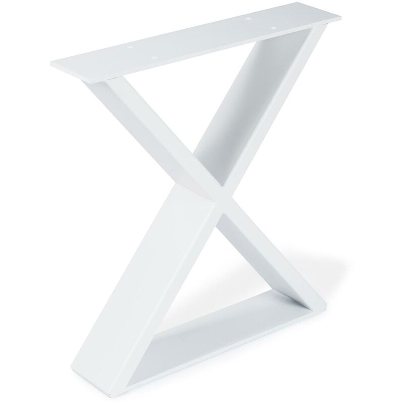 REI - Pied de meuble en acier blanc à pores Mesures 38080382mm Hauteur : 38,2 cm 1 unité - talla