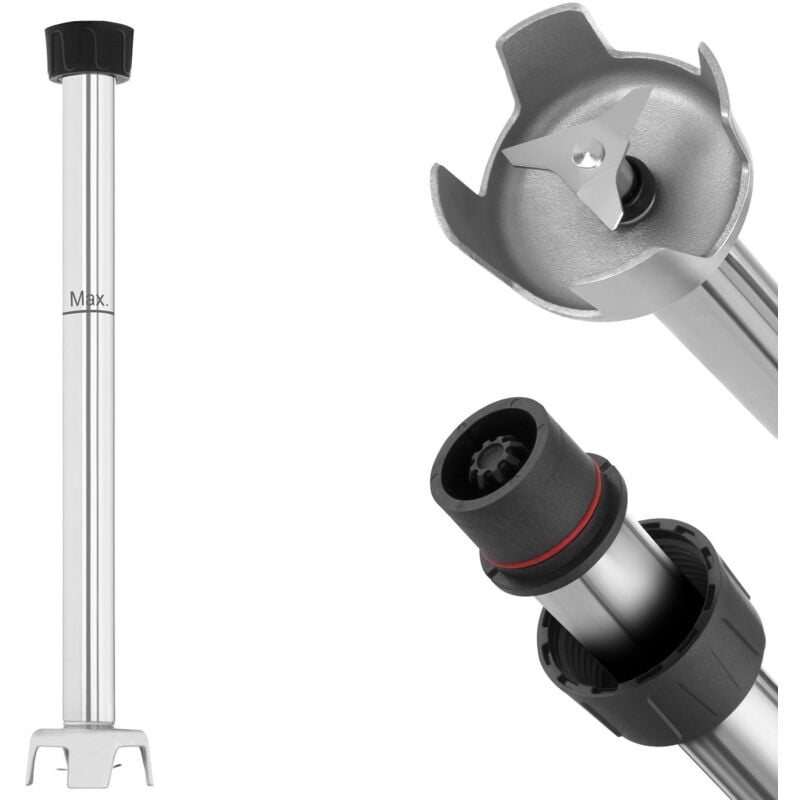 Royal Catering - Pied Mixeur Plongeant a Main Accessoires Broyage Mixage Bras Manuel 500Mm Inox