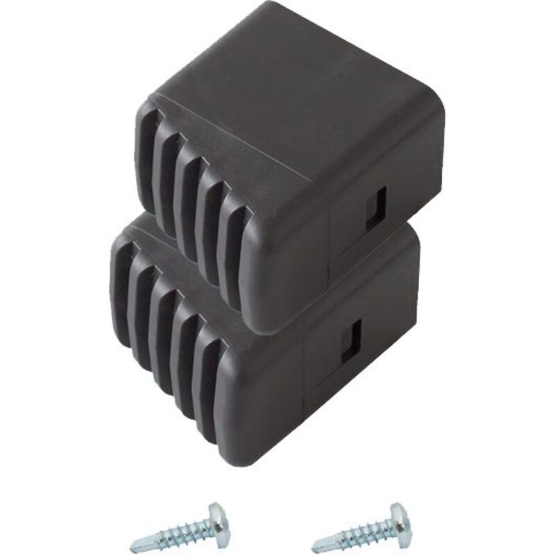 Pied monto noir 33x20 mm (paire)