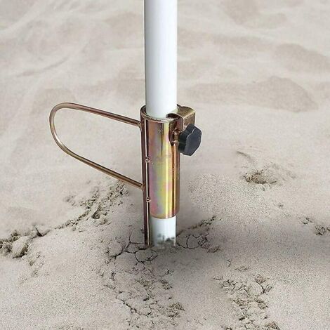pied Parasol Plage, Parasol Support Parasol En Mtal,pied De Parasol Support Parasol En Mtal Rsistant Au Vent Rglable Pour Piquet D'ancrage