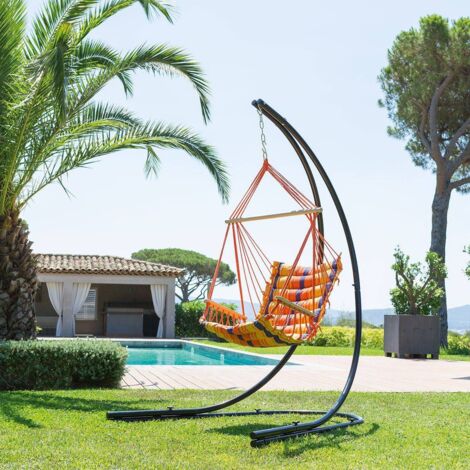 Pied pour chaise suspendue 155x143x220cm en acier traité époxy - Hespéride