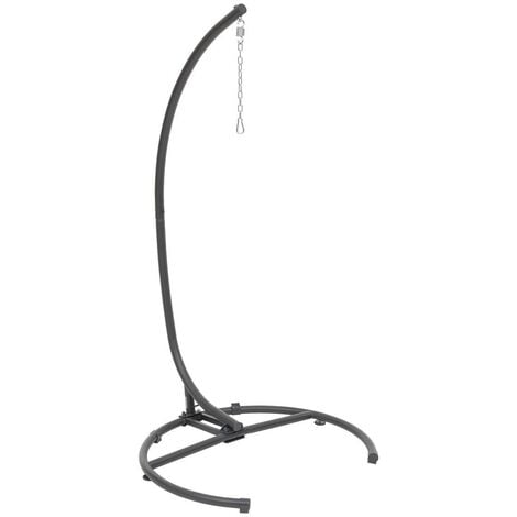 HESPERIDE Pied pour chaise suspendue Panao graphite - Hespéride