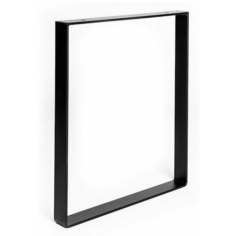 REI - pied acier cadre 400x350x40x5, noir mat