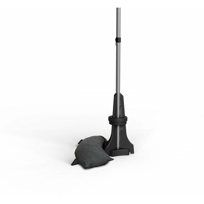 Pied pour parasol de balcon anthracite - de Ø20 à 40 mm - 20 Kg - Baser