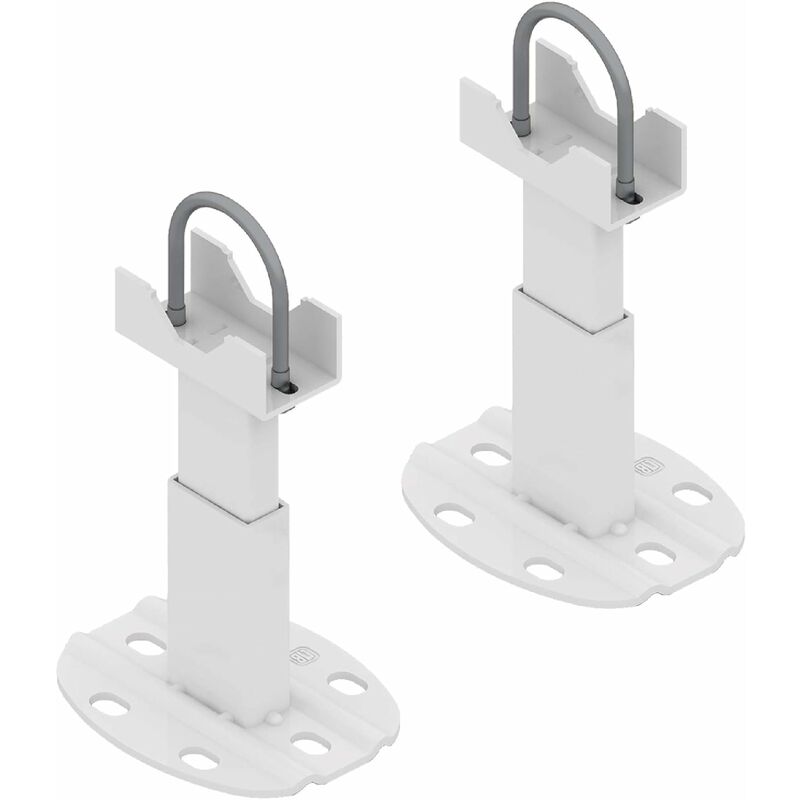 MB - Paire de fixations au sol pour radiateur aluminium - pied avec système anti-dégagement pour radiateur aluminium - Capacité maximale 200 kg par