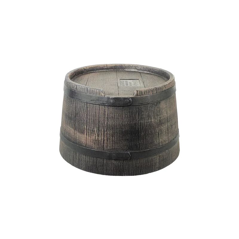 Pied pour récupérateur d'eau en forme de barrique (wiskey, 120 l) – pe brun - H30 x Ø57 cm
