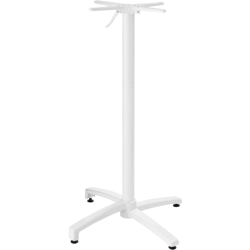 Pied pour table avec système inclinable 108cm en aluminium blanc Klipo