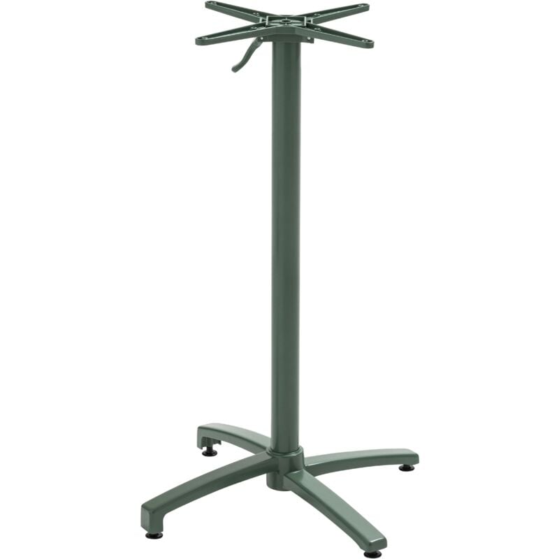 Oviala - Pied pour table inclinable 108 cm en aluminium vert foncé Klipo
