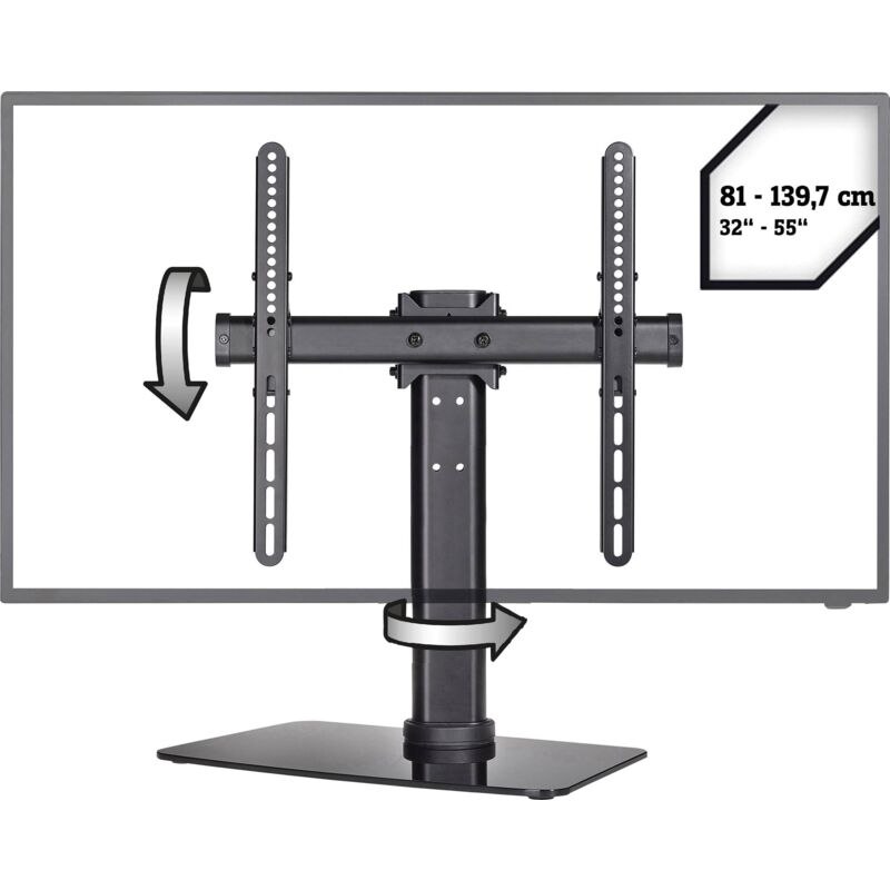 SpeaKa Professional SP-TT-05 Pied pour TV réglable en hauteur 81,3 cm (32") - 139,7 cm (55") inclinable + pivotant S531981