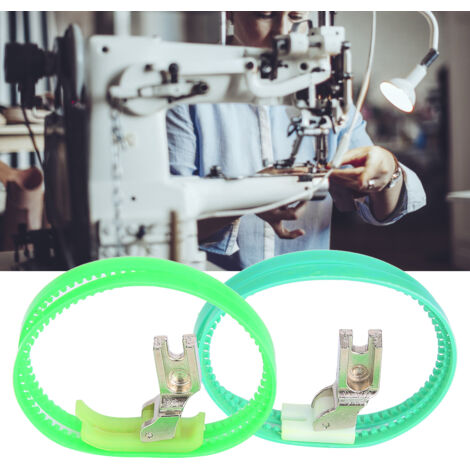 Pied presseur double rouleau pour machine à coudre industrielle, gauche/droit, pied de biche