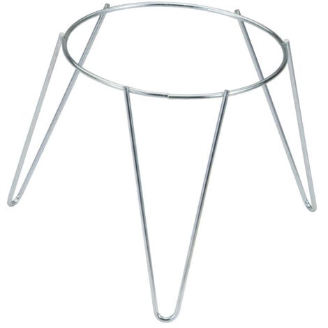 SATURNIA Pied Support Jardinière Acier Zing Blanc 18cm Sv03065 Sauvic - Sauvic