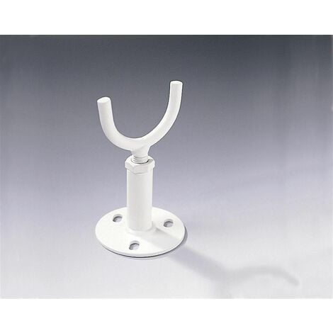 Pied support de radiateur TESI - Réglable de 80mm à 130mm - Blanc