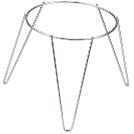 Pied Support Jardinière Acier Zing Blanc 22cm Sv03075 Sauvic - SAUVIC