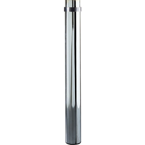 Pied télescopique droit - Décor : Nickel satiné - Diamètre : 120 mm - MANART
