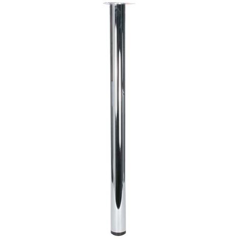 Piede arredamento d.80 h.870 cromo