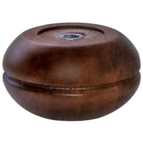Piede cipolla h50 d95legn noce - masidef