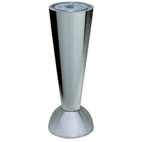 Piede con met base bomb h130mm cromo - masidef