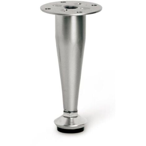 MASIDEF PIEDE CONICO REGOLABILE IN ACCIAIO Ø 27 - H. 100 MM. CROMATO