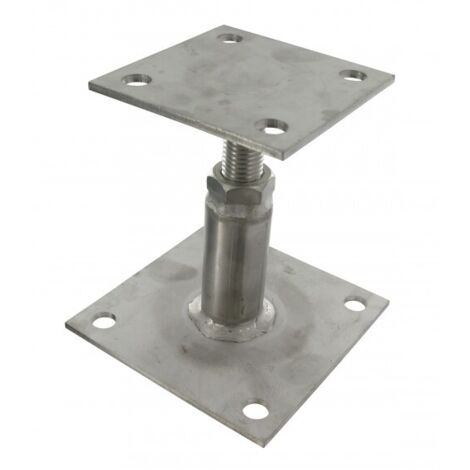 Piede di supporto regolabile A4 PPRIX 100x100mm - spessore 4mm