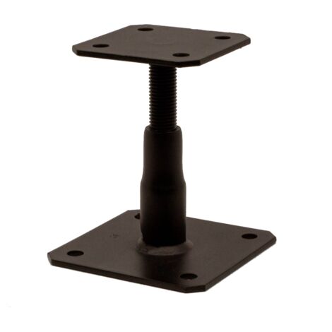 Piede di supporto regolabile nero APB100/150PB 100x100mm - spessore 4mm