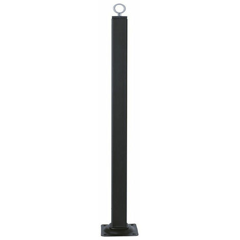 Piede ferro fisso 25x25 h.250 nero