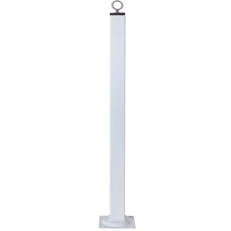 Piede ferro fisso 25x25 h.350 bianco