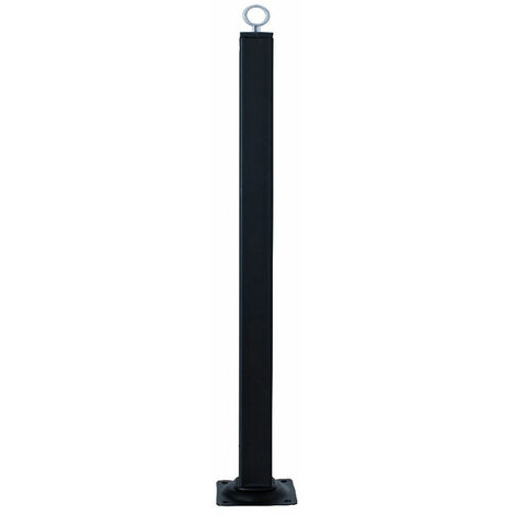 Piede ferro fisso 25x25 h.350 nero