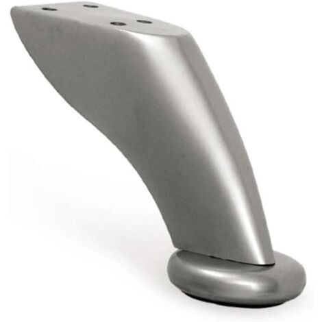 Piede Fisso DESIGN Moderno in Acciaio Cromato H. 92 mm.