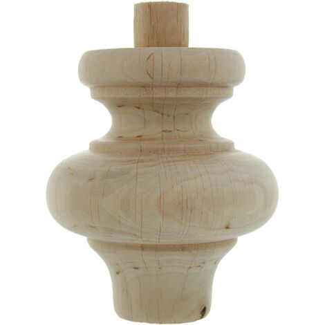 Piede in Legno di Ontano 95x118 mm FERLIVING - Colore Legno Naturale