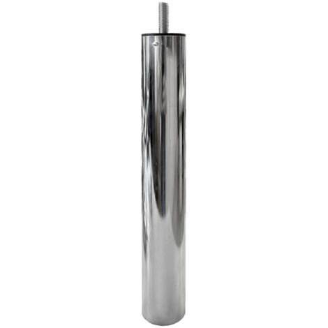 Piede in metallo cromato diametro 4,2 cm altezza 30 cm