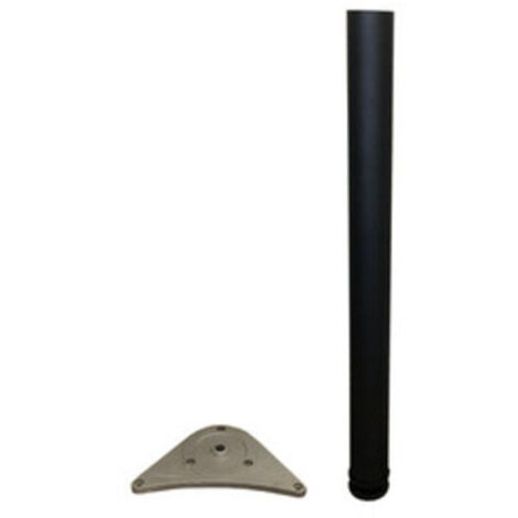 PIEDE P/TAVOLO ACCIAIO D 60XH710 MM NERO Q.TA 4