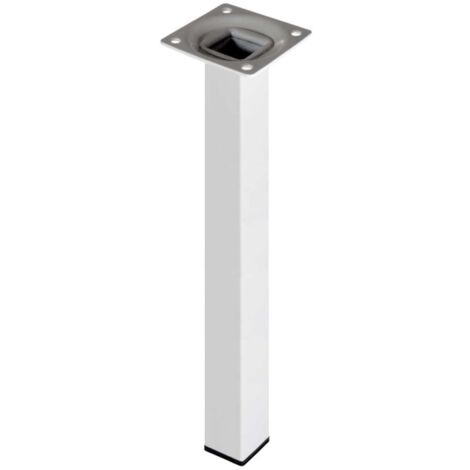 Piede quadro bianco 25x25 h 800 - masidef
