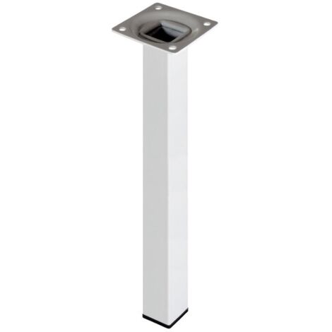 PIEDE QUADRO BIANCO 25X25 H100