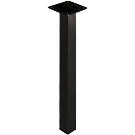 PIEDE QUADRO NERO 25X25 H250