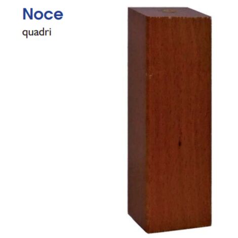 Piede Quadro Regolabile H90Mm Noce - Masidef