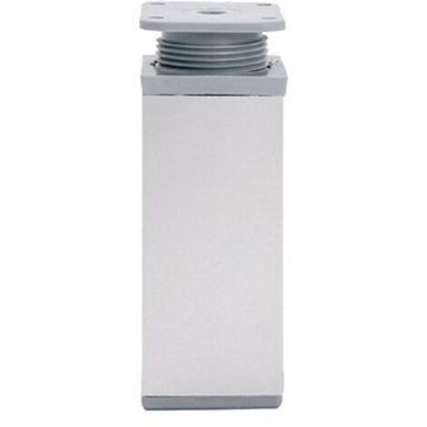 PIEDE QUADRO REGOLABILE IN PLASTICA L. 40 - H. 100 MM GRIGIO ALLUMINIO