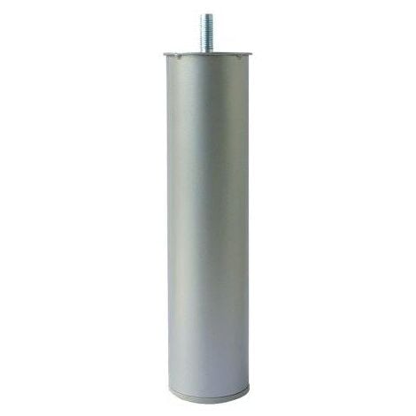 MASIDEF PIEDE TONDO IN METALLO PER RETE LETTO Ø 60 - H. 25 CM. GRIGIO
