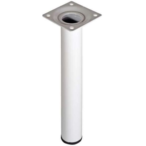 Piede tondo Masidef bianco Ø3x20cm