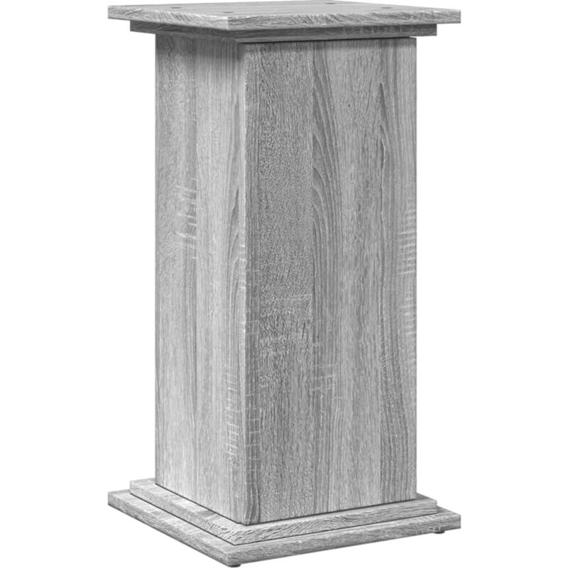 Vidaxl - Piédestal avec rangement sonoma gris bois d'ingénierie