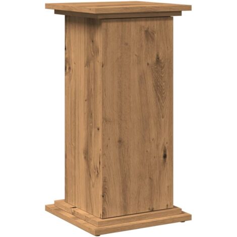 Piédestal avec rangement chêne artisanal bois d'ingénierie CFW281866