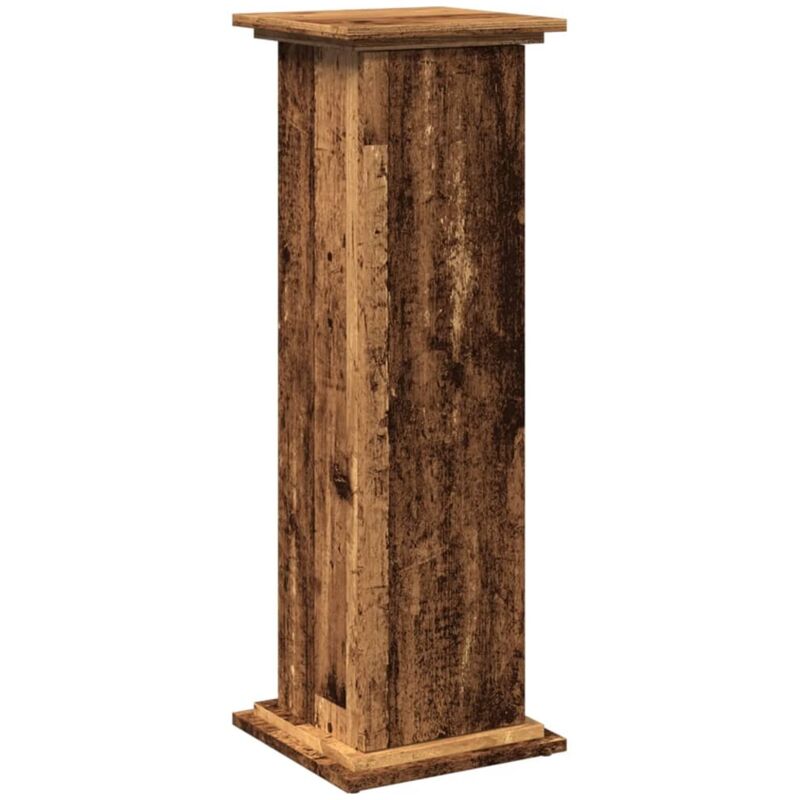 Piédestal avec rangement vieux bois bois d'ingénierie CFW302914