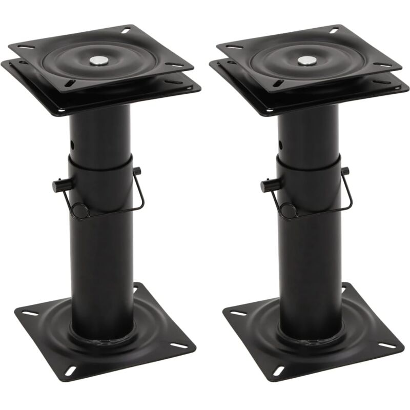 Piédestaux de siège bateau 2 pcs siège pivotant à 360° réglable Vidaxl