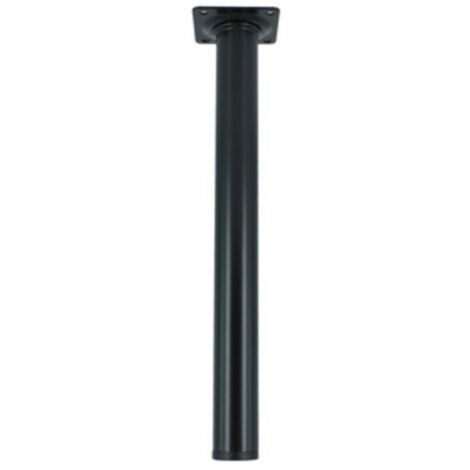 PIEDINI ACCIAIO D. 30 X H 100 MM NERO