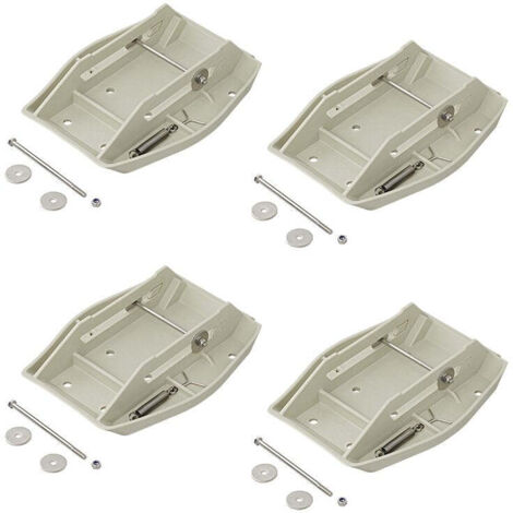 Piedini angolari con molla - set da 4 pezzi