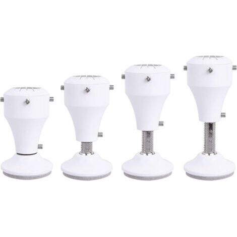 Piedini mobili regolabili, 7–10 cm, bianchi (4 pezzi)