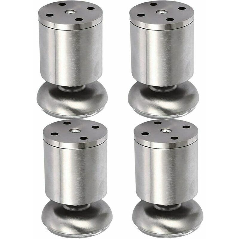 Piedini per mobili in acciaio inox, piedi rotondi