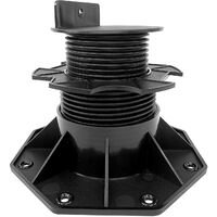 Set 10 Cuscinetti A Palo Regolabili In Altezza 90-185 Mm – Autolivellanti In Polipropilene, Carico Fino A 4600 Lbs Per Terrazze E Pavimenti