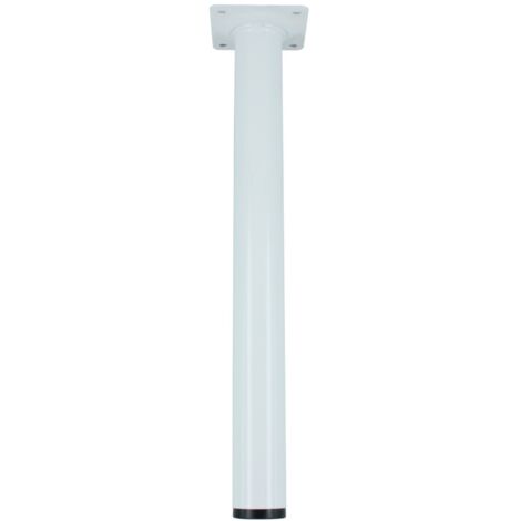 PIEDINO ACCIAIO DIAM. 30 CM.10 COLORE BIANCO. Prezzo per 1 pezzo.