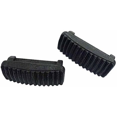 Piedino di ricambio in plastica con supporto gommato per scala in alluminio in kit da 2 pezzi
