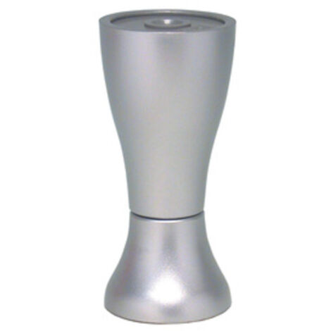PIEDINO IN ABS REGOL. CM.9 ALLUMINIO P0224. Prezzo per 1 pezzo.